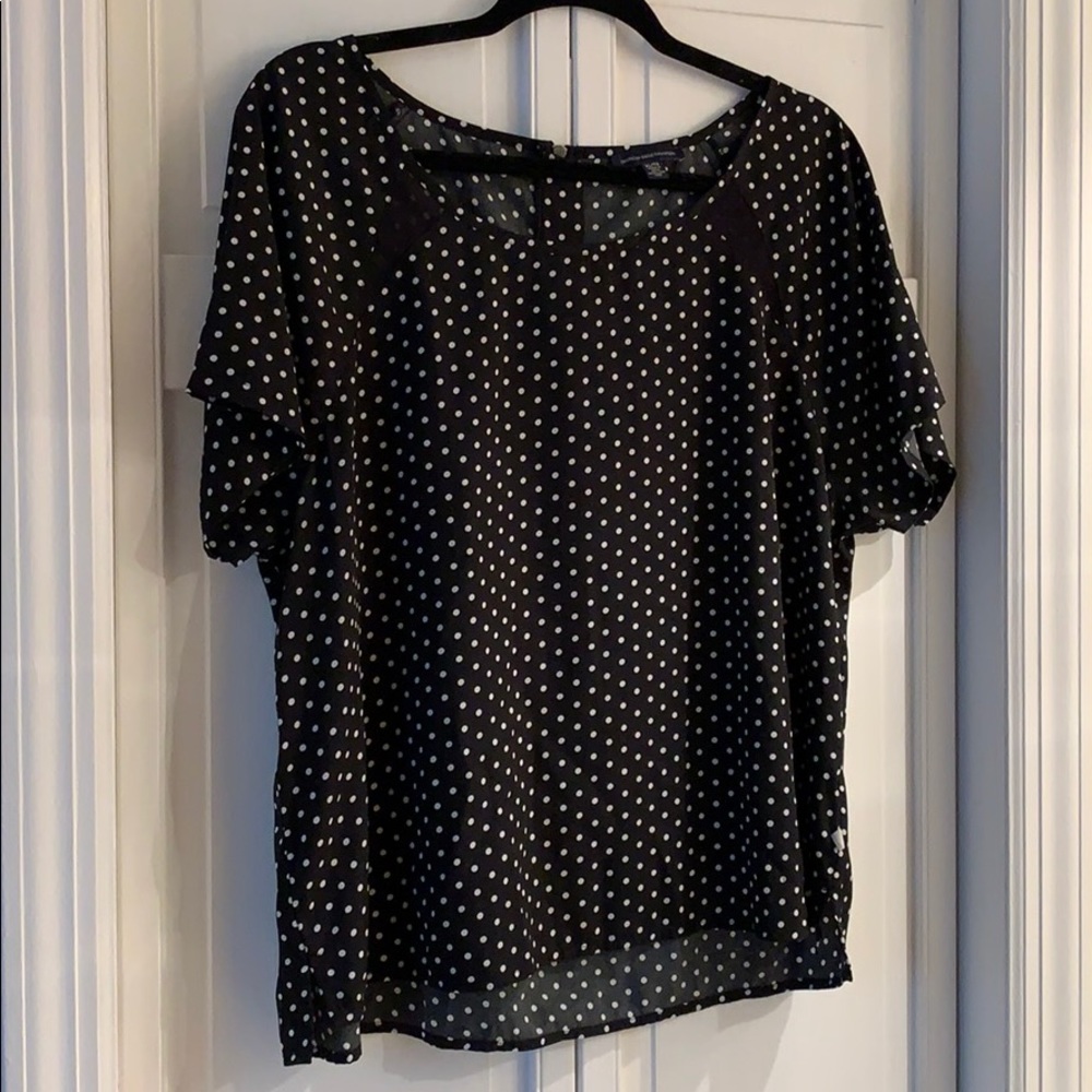 American Eagle Polka Dot Blouse